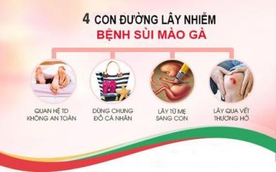 Sùi mào gà lây qua đường nào? Cách khắc phục dứt điểm