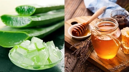 Kết hợp mật ong với nha đam