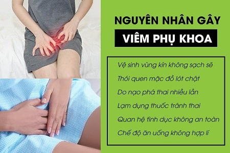 Nguyên nhân gây ra hiện tượng viêm nhiễm phụ khoa