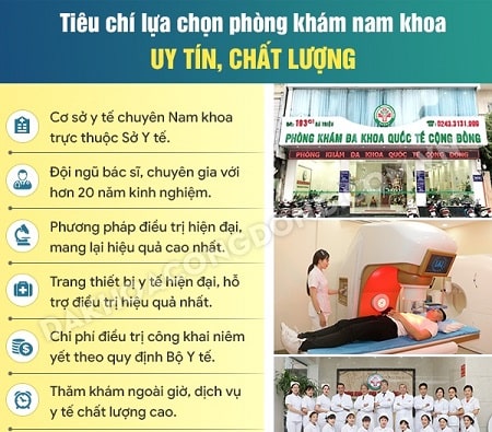 Khám viêm bao quy đầu tại Đa Khoa Quốc Tế Cộng Đồng