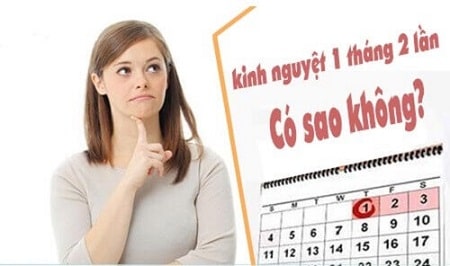 Rối loạn kinh nguyệt 1 tháng có 2 lần là bình thường hay bất thường?