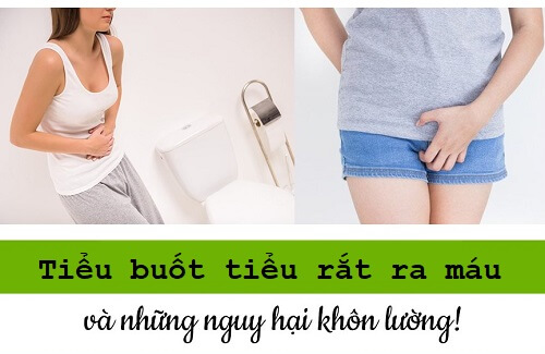Tiểu buốt tiểu rắt ra máu ở nữ 